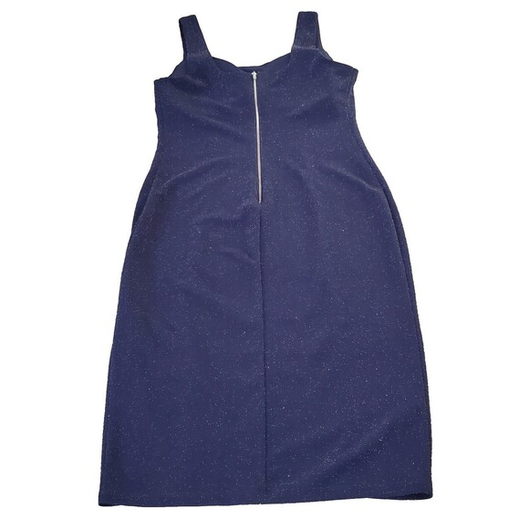 Sequin Hearts Navy Blue Sleeveless Bodycon Stretch Cocktail Dress Juniors Sz 15 - Picture 4 of 12